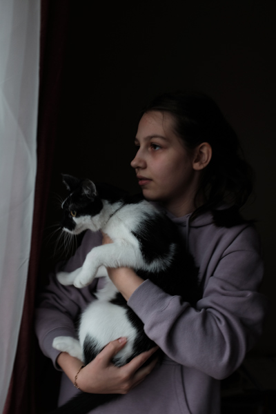 397 :: Girl with cat